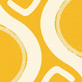 Abstract Wave Motif with Interlocking Chevron and Brushstroke Accents(Yellow)