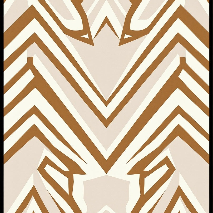 Contemporary with Subtle Tone Variations and Crisp Angles (Brown) - ODIKA