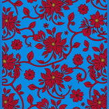 Traditional Vine with Cascading Flower Clusters (Blue) - ODIKA