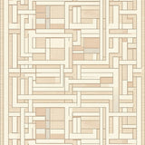 Elegant Hallway with Abstract Geometric Design in Beige(Beige)