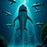 3D Illusion Abyss Trap Waterfall Visual(Blue)