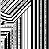 Abstract Interlocking Stripes with Minimalist Modern Flair(Black)