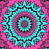 Sunburst with Symmetrical Petal Radiating (Pink) - ODIKA