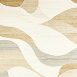 Contemporary Area Beige Non Slip Low Pile(Beige)