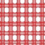 Classic Check Plaid with Bold Stripe Accents and Crisp Contrast(Red)