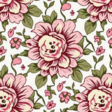 Boho Floral Tapestry Design Indoor with Faded Botanical Print (Pink)