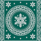 Festive Snowflake Medallion Holiday Decorative(Green)