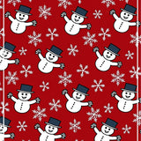 Frosty Snowman Holiday with Sparkling Winter Wonderland Design(Red)