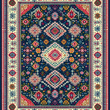 Boho with Large Area Design(Blue)