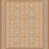 Abstract Leopard Print Area with Elegant and Natural Tones(Orange)