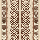 Modern Inspired with Symmetrical Interlocking Motifs(Brown)