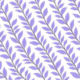 Abstract Botanical Arrangement with Curved Leaf and Muted Purple Tones (Purple)