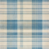 Modern Plaid Area with Irregular Grid Lines and Muted Blue Beige Tones(Beige)