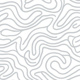 Abstract Ripple Cascade Featuring Fluid Modernist Forms (Gray)