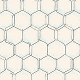 Hexagonal Honeycomb Lattice with Weathered Finish(Blue)