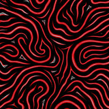 Abstract Swirl Design Fuzzy with Contemporary Waves (Black)