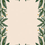 Playful Santa Sleighscape with Interlocking Fir Branch(Ivory)