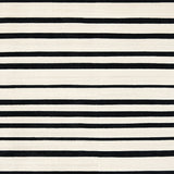 Contemporary Monochrome Stripe with Dynamic Parallel Lines(Black)