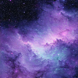 Enchanting Color Burst Galaxy Art(Purple)