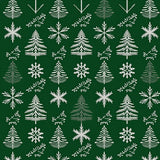 Festive Pine Tree Snowflake Half Moon Decorative Anti Slip Floor(Green)