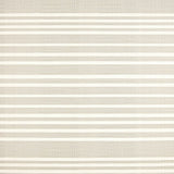 Coastal Chic Kitchen Floor Mat Beige Subtle Striped Area(Beige)