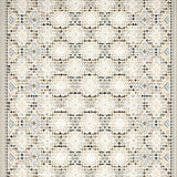 Geometric Diamond Runner Beige Grey Floor(Beige)
