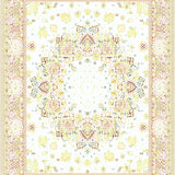 Artisan with Symmetrical Floral Petals and Dot Details(White)