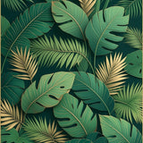 Stylish Modern Leaf Illustration(Green)
