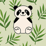 Kawaii Wildlife Jungle Friends Illustrated Surface(Beige)