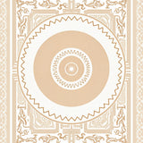 Boho Chic Trellis Medallion Farmhouse Contemporary Stylish (Beige)