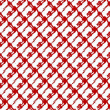 Classic Seasonal Check with Bold Crosshatch and Festive Details(Red)