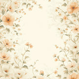 Vintage Floral Beige Neutral Throw(Beige)