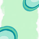 Abstract Watercolor Brush Stroke with Artistic Swirls(Green)