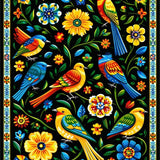 Eclectic Cultural Floral(Black)