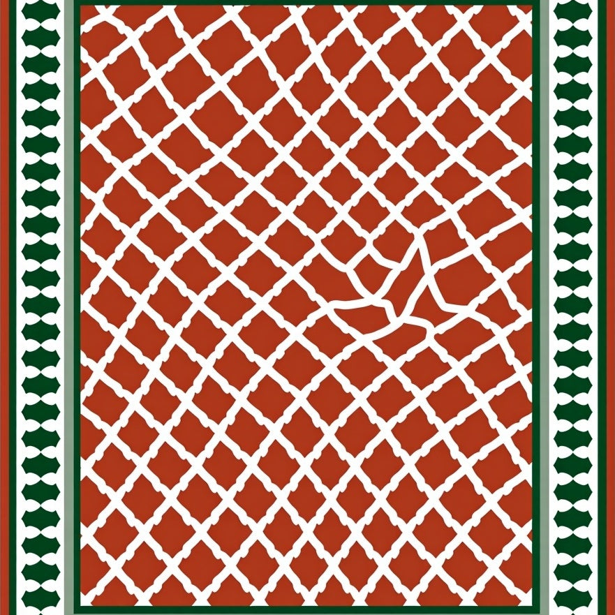 Lattice with Classic Frame Accent (Brown) - ODIKA