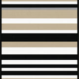 Classic Black and Beige Striped(Beige)