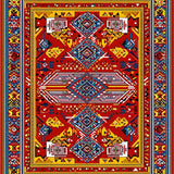 Stylish Abstract Color Play(Red)