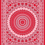 Boho Sunburst Radial Decorative Embellishment (Red) - ODIKA