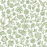 Eclectic Boho with Layered Floral and Leaf Shapes (Green)