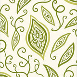 Ethereal Paisley Mosaic Abstract Swirl Watercolor(Green)