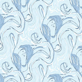 Dreamy Cloud Swirl Plush Shag(Blue)