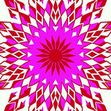 Dazzling Kaleidoscope Burst Radiant Jewel Contemporary (Pink)