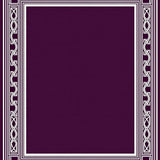 Abstract Interlocking Grid with Radiant Art Flourishes(Purple)