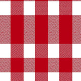 Yuletide Buffalo Check Doormat with Traditional Cabin Style Motifs(Red)