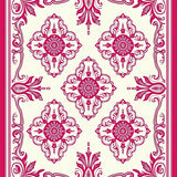 Floral Medallion Interlocking with Classic Scrollwork Motifs(Ivory)