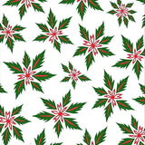 Festive Holly Berry Vine Holiday with Snowflake Accents(White)