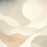 Sophisticated Area with Textured Swirls and Abstract Beige(Beige)