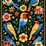 Charming Floral Arrangement(Black)