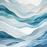 Arctic Frost Textured Ripple Weave(Blue)