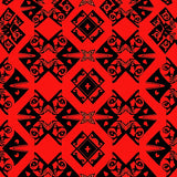 Festive Argyle Starburst with Classic Winter Filigree Accents(Red)